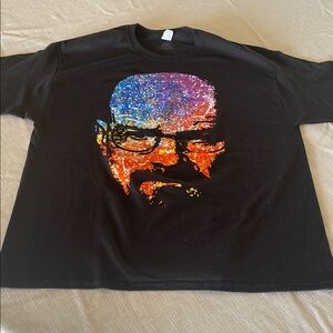 Black Graphic Walter White Breaking Bad Men's T-Shirt NWOT Size XL